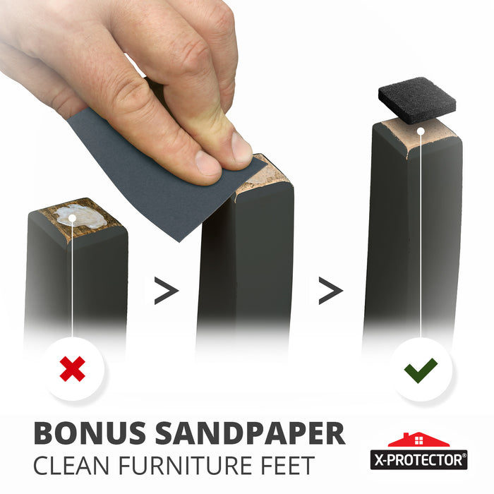 THICK FELT AND TENACIOUS ADHESIVE