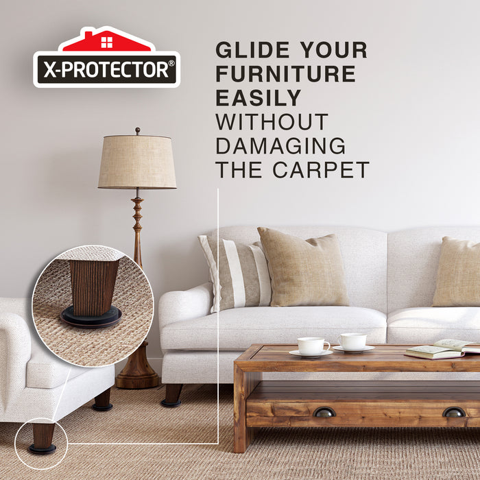 HEAVY-DUTY FURNITURE SLIDERS FOR CARPET