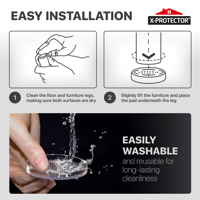 transparent floor protectors