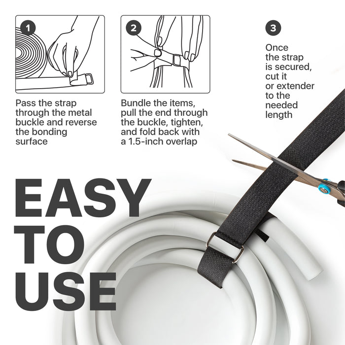 One-Wrap Hook & Loop Technology